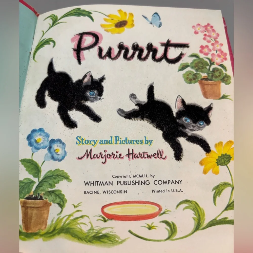 Vintage 1960s Whitman Purrrrt Fuzzy Wuzzy Children’s Book –‎ Tell-A-Tale